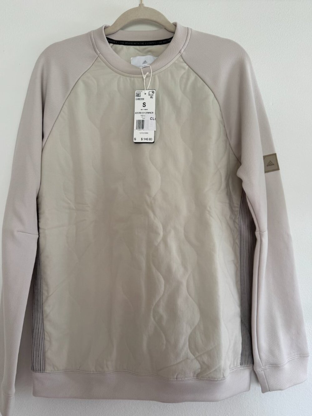 NWT Quilted Adidas Golf Sweatshirt | S